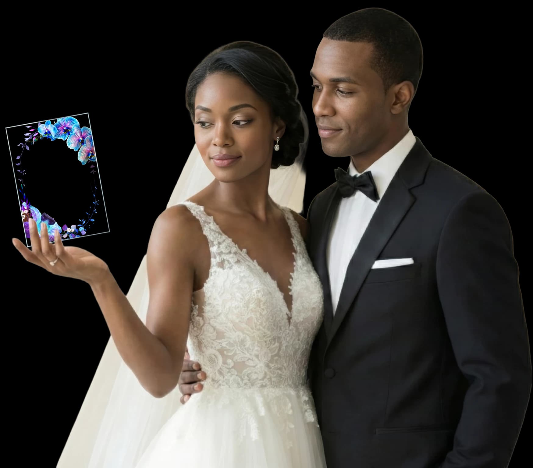 Blue Orchids Invitation Hero Image