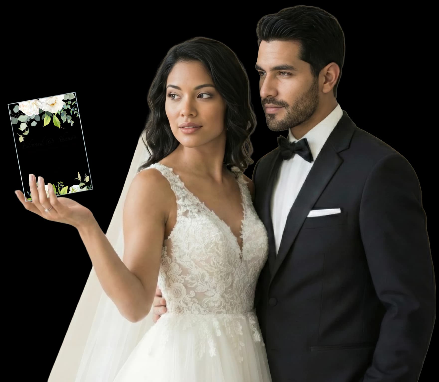 White Flowers Invitation Hero Image