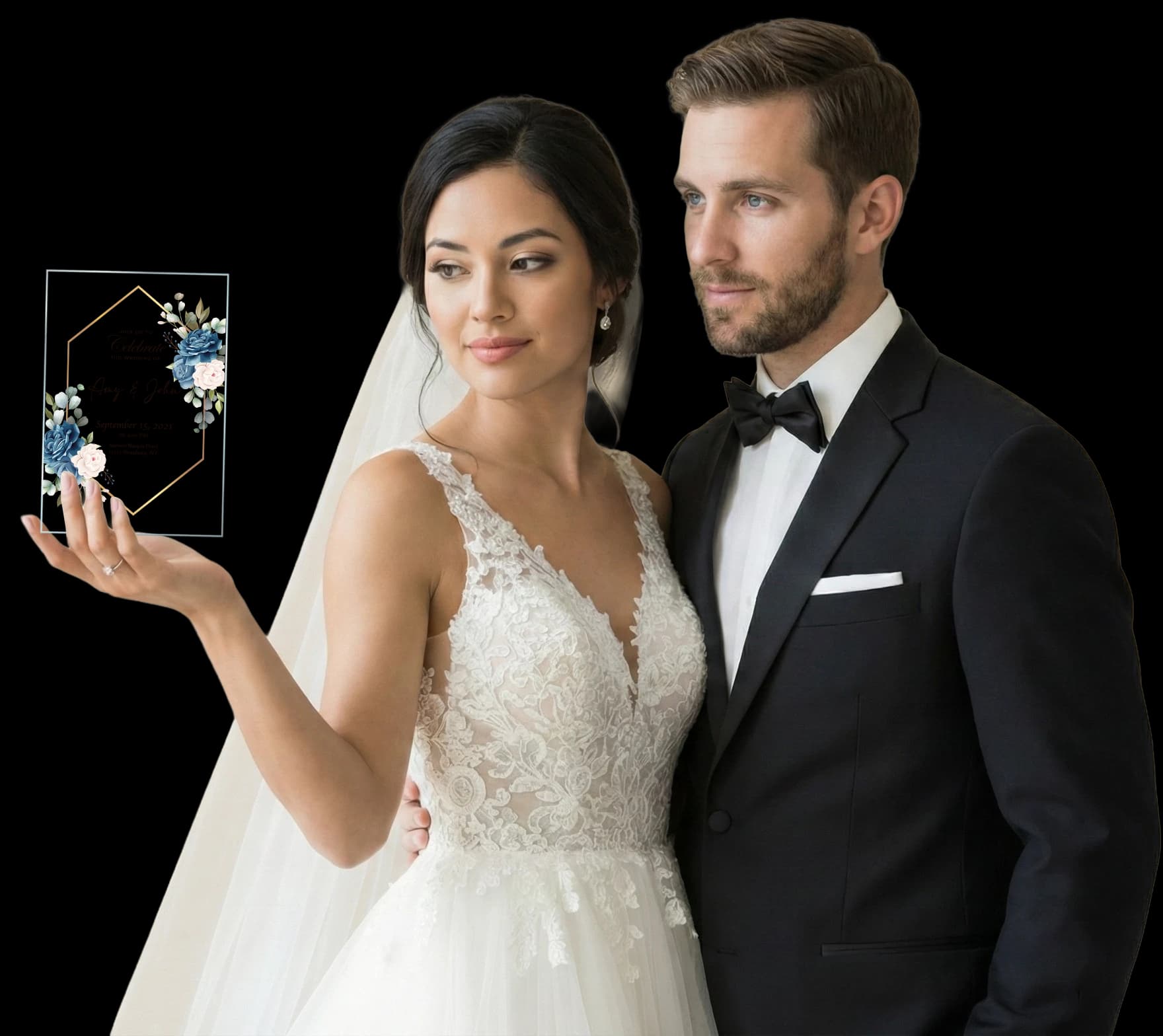 Blue Flowers Invitation Hero Image